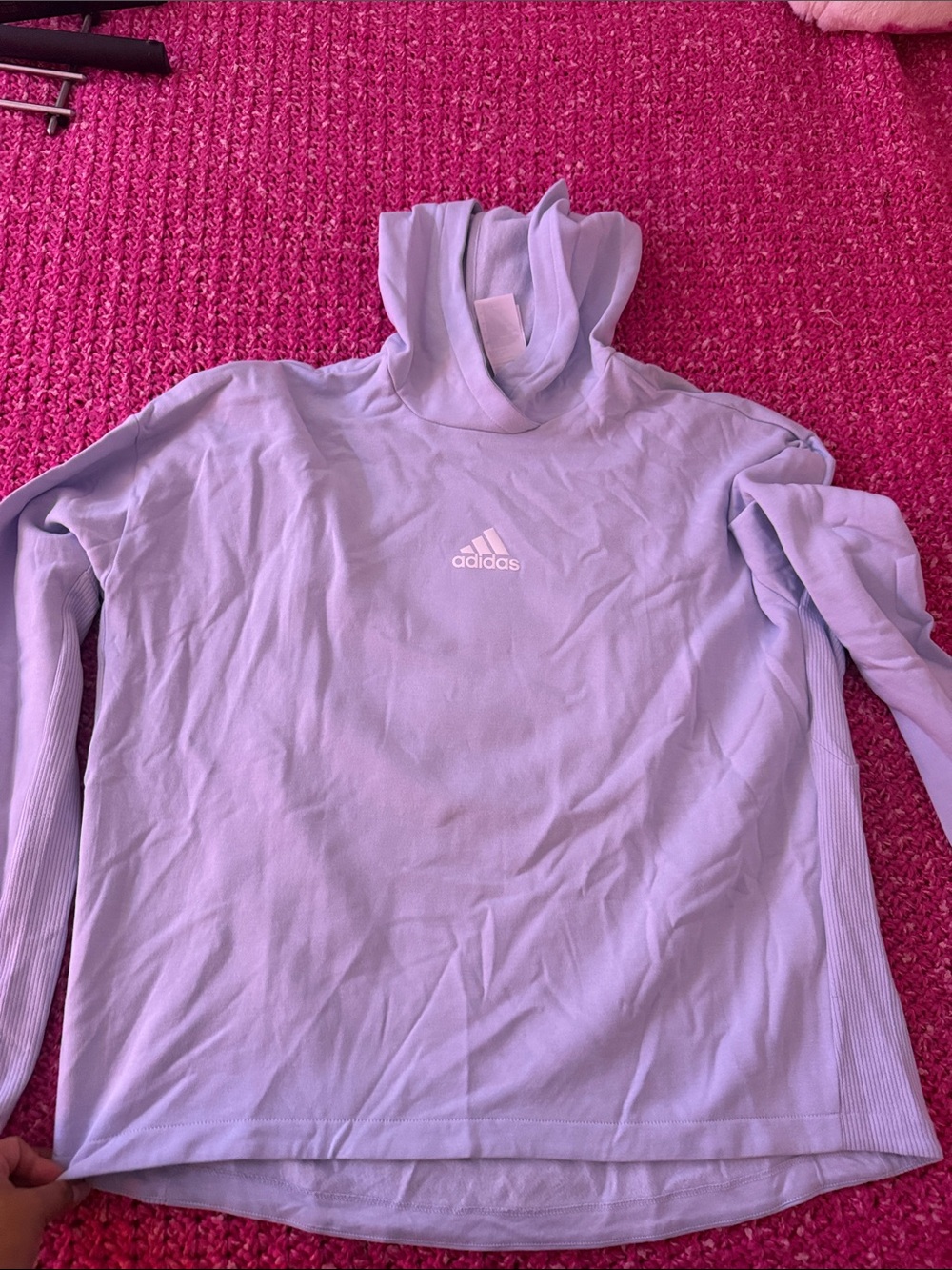 adidas Women's baby blue Pullover Sweater